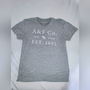 Light Heather grey Abercrombie and Fitch Moose shirt muscle shirt